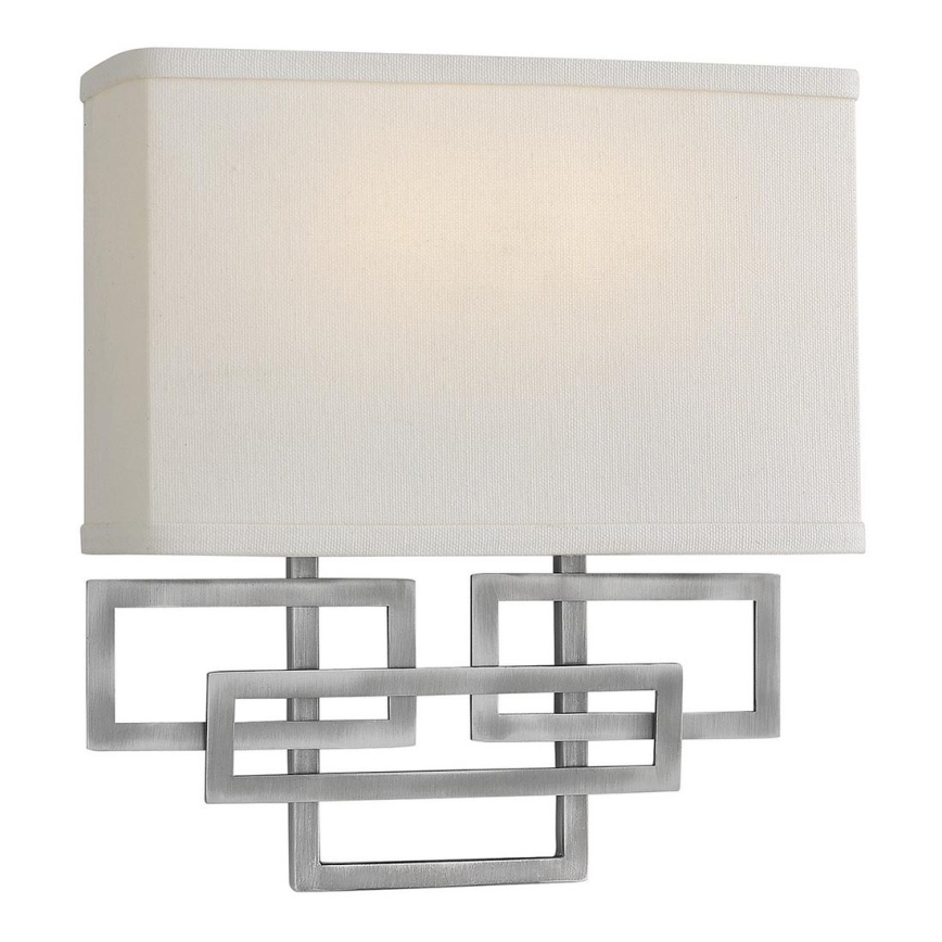Hinkley - Aplique LANZA 2xE14/60W/230V cromo mate