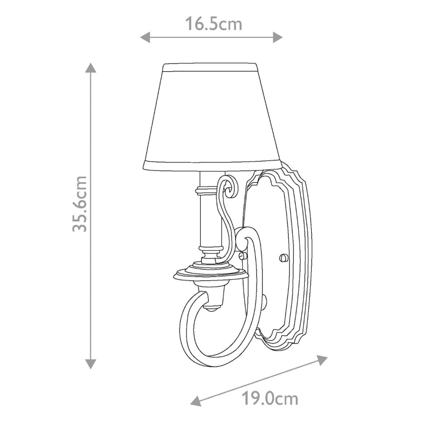 Hinkley - Aplique PLYMOUTH 1xE14/60W/230V bronce