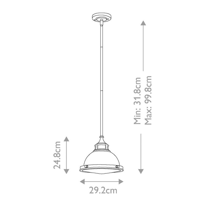 Hinkley - Lámpara colgante AMELIA 1xE27/60W/230V bronce