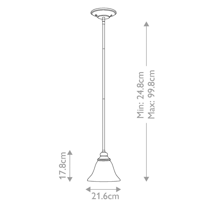 Hinkley - Lámpara colgante CELLO 1xE27/60W/230V