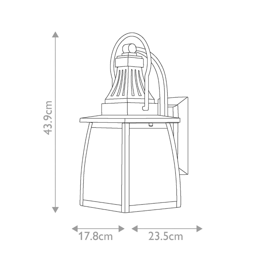 Hinkley - Aplique de exterior MONTAUK 2xE14/60W/230V IP44