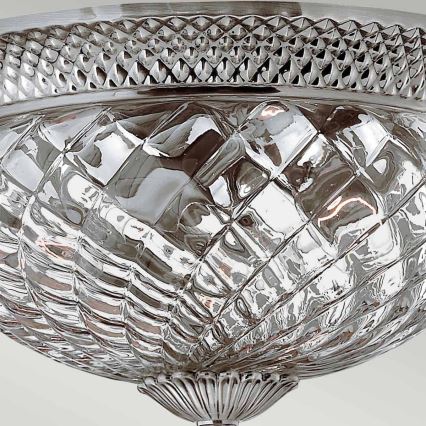 Hinkley - Plafón PLANTATION 3xE27/60W/230V plata