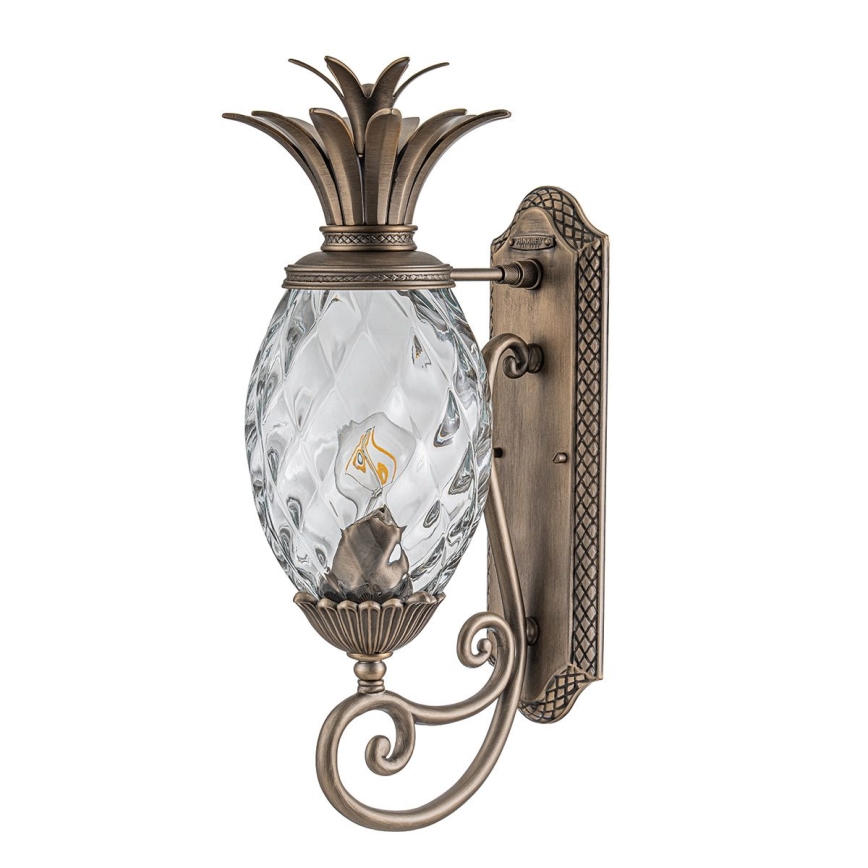 Hinkley - Aplique PLANTATION 1xE27/40W/230V bronce