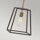 Hinkley - Lámpara colgante FU LIGHTON 1xE27/100W/230V bronce/negro