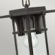 Hinkley - Lámpara colgante para exterior MANHATTAN 1xE27/100W/230V IP23 negro