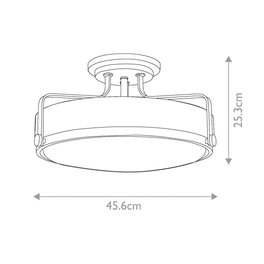 Hinkley - Lámpara de techo HARPER 3xE27/60W/230V latón