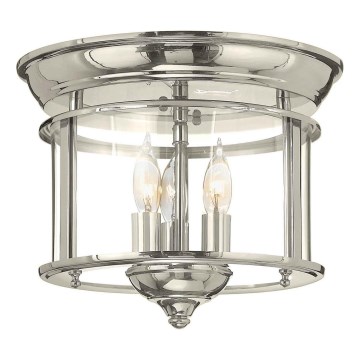 Hinkley - Plafón GENTRY 3xE14/40W/230V cromo brillante