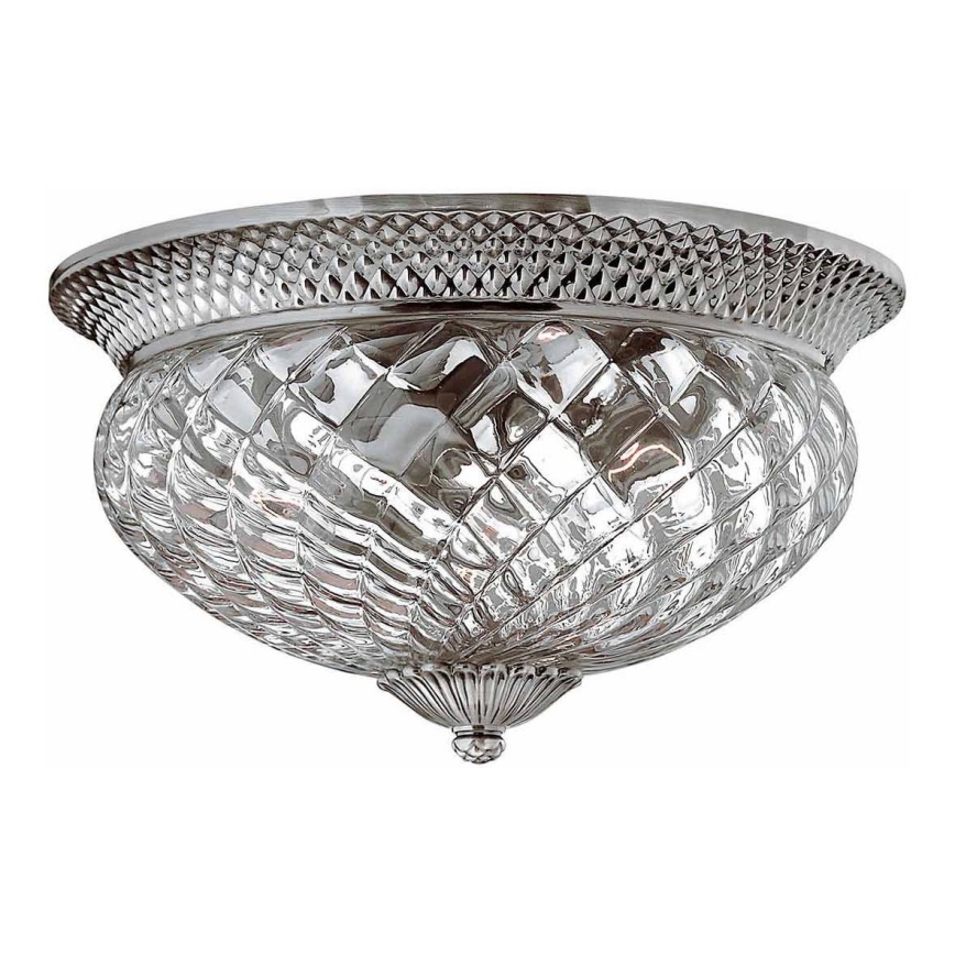 Hinkley - Plafón PLANTATION 3xE27/60W/230V plata