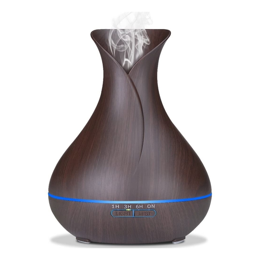 Humidificador e ionizador de aire LED RGB 400 ml