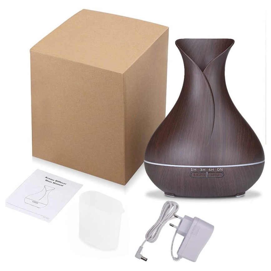 Humidificador e ionizador de aire LED RGB 400 ml