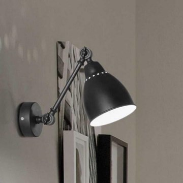 Ideal Lux - Aplique 1xE27/60W/230V negro