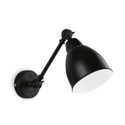 Ideal Lux - Aplique 1xE27/60W/230V negro