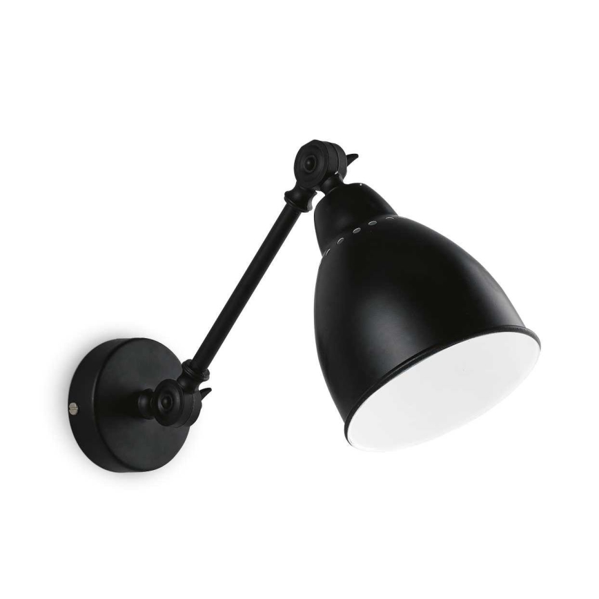 Ideal Lux - Aplique 1xE27/60W/230V negro
