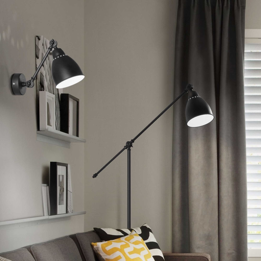 Ideal Lux - Aplique 1xE27/60W/230V negro