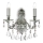 Ideal Lux - Aplique de cristal GIOCONDA 2xE14/40W/230V plata