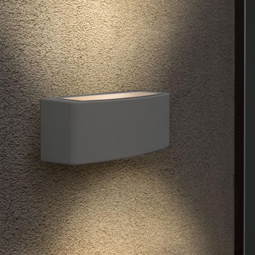 Ideal Lux - Aplique de exterior ANDROMEDA 1xE27/60W/230V IP55 antracita