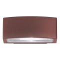 Ideal Lux - Aplique de exterior ANDROMEDA 1xE27/60W/230V IP55 marrón