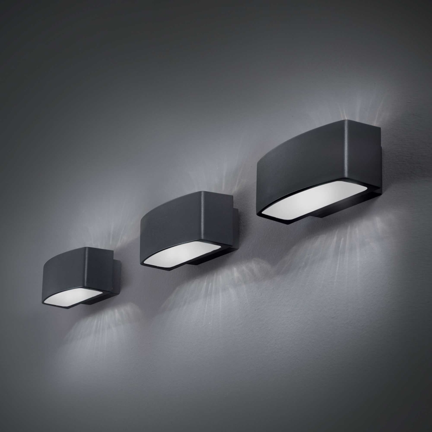 Ideal Lux - Aplique de exterior ANDROMEDA 1xE27/60W/230V IP55 negro