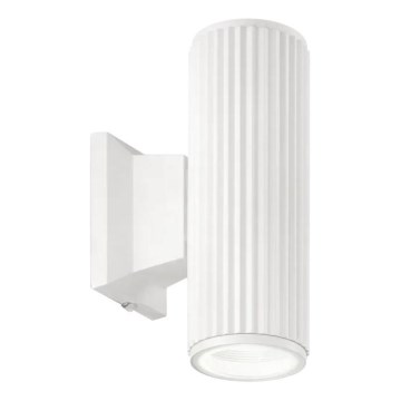 Ideal Lux - Aplique de exterior BASE 2xGU10/28W/230V IP44 blanco