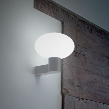 Ideal Lux - Aplique de exterior CLIO 1xE27/42W/230V IP44 gris