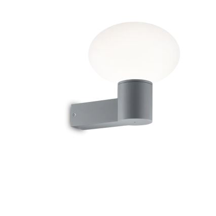 Ideal Lux - Aplique de exterior CLIO 1xE27/42W/230V IP44 gris