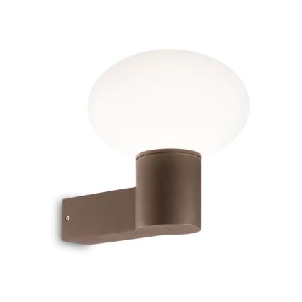 Ideal Lux - Aplique de exterior CLIO 1xE27/42W/230V IP44 marrón