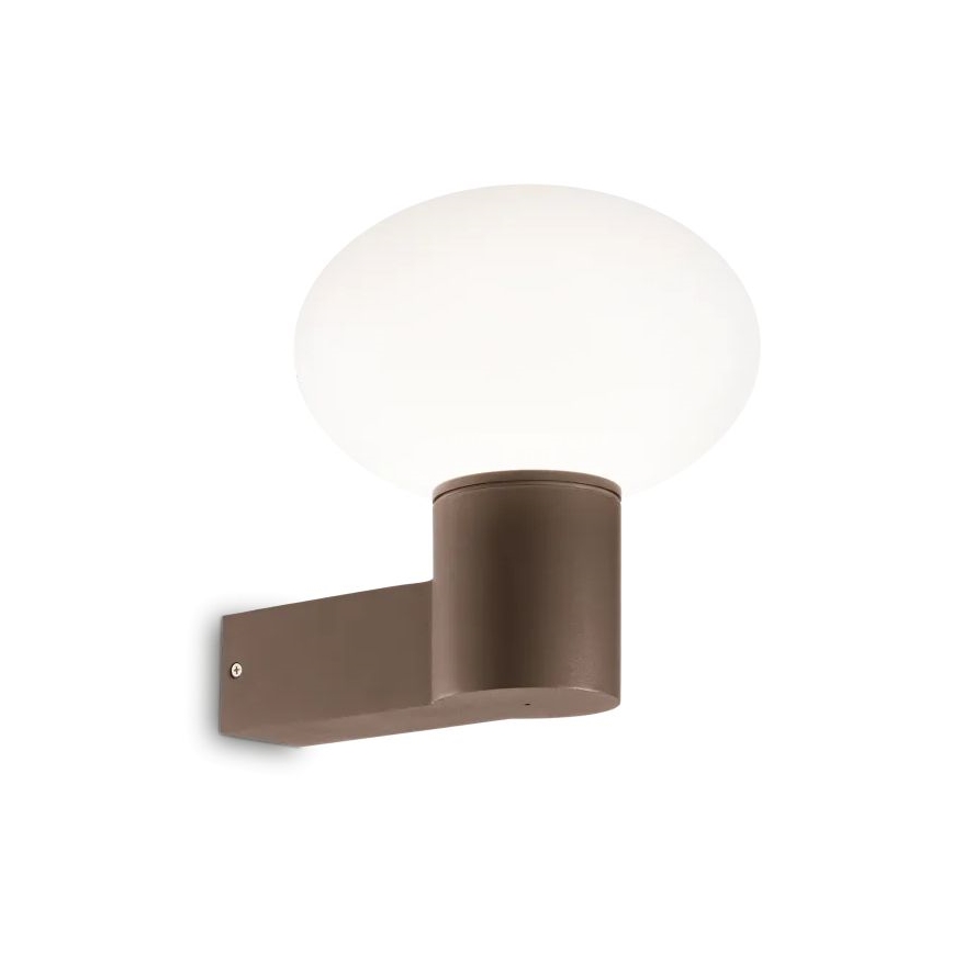 Ideal Lux - Aplique de exterior CLIO 1xE27/42W/230V IP44 marrón