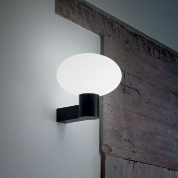 Ideal Lux - Aplique de exterior CLIO 1xE27/42W/230V IP44 negro