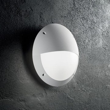 Ideal Lux - Aplique de exterior LUCIA 1xE27/23W/230V IP66 blanco