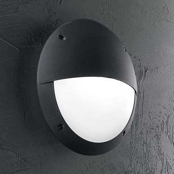 Ideal Lux - Aplique de exterior LUCIA 1xE27/23W/230V IP66 negro