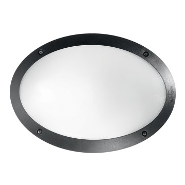 Ideal Lux - Aplique de exterior MADDI 1xE27/23W/230V IP66 negro