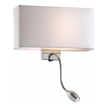 Ideal Lux - Aplique flexible LED HOTEL 1xE27/60W + LED/1,5W/230V