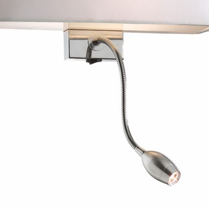 Ideal Lux - Aplique flexible LED HOTEL 1xE27/60W + LED/1,5W/230V