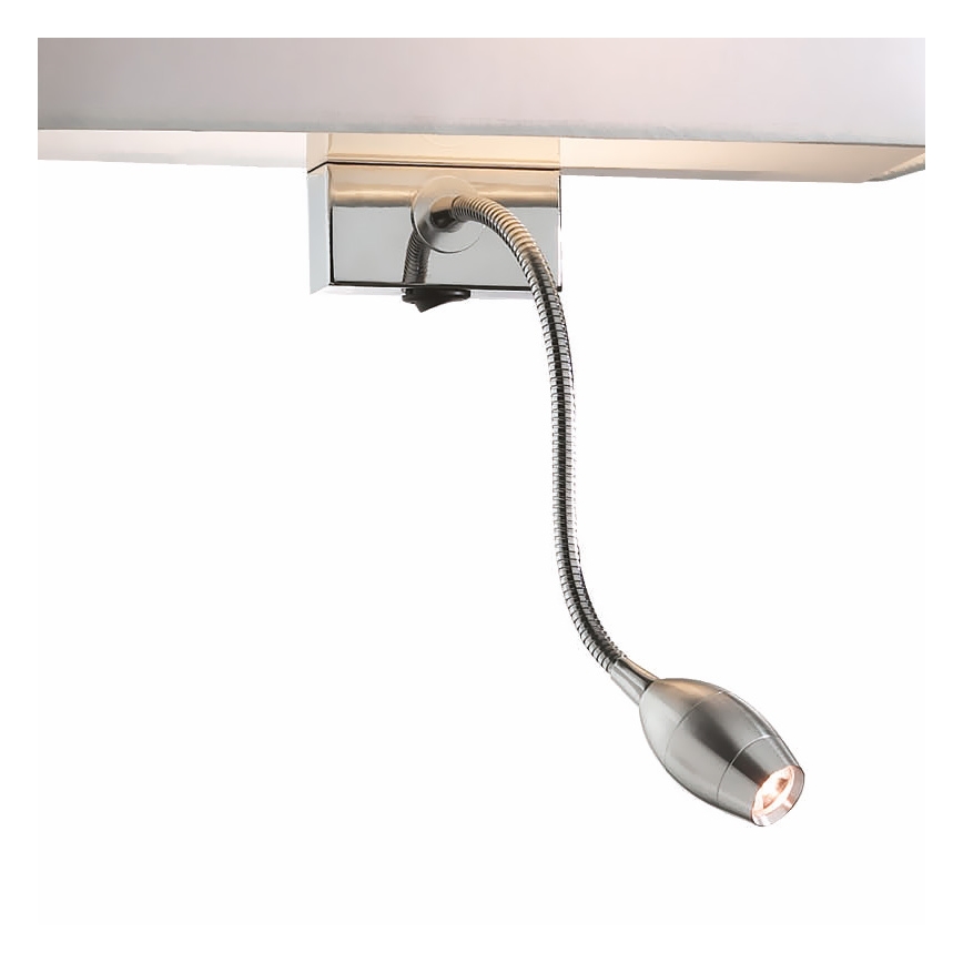 Ideal Lux - Aplique flexible LED HOTEL 1xE27/60W + LED/1,5W/230V