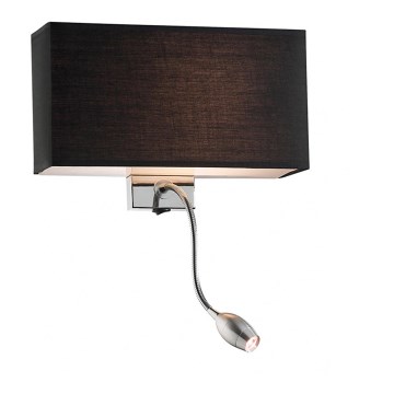 Ideal Lux - Aplique flexible LED HOTEL 1xE27/60W + LED/1,5W/230V