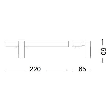 Ideal Lux - Aplique LED BONNE 2xLED/6,5W/230V CRI 90 blanco