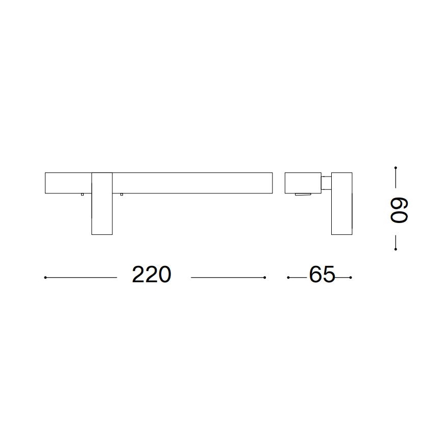 Ideal Lux - Aplique LED BONNE LED/6,5W/230V CRI 90 blanco