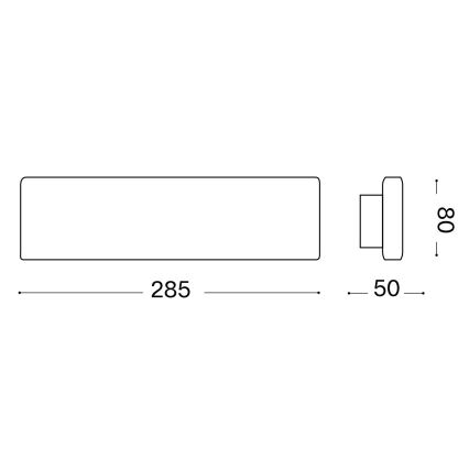 Ideal Lux - Aplique LED DESK LED/12,5W/230V CRI 90 negro
