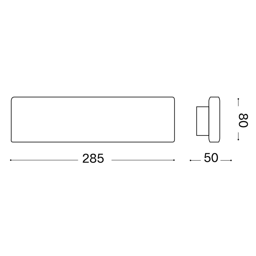Ideal Lux - Aplique LED DESK LED/12,5W/230V CRI 90 negro