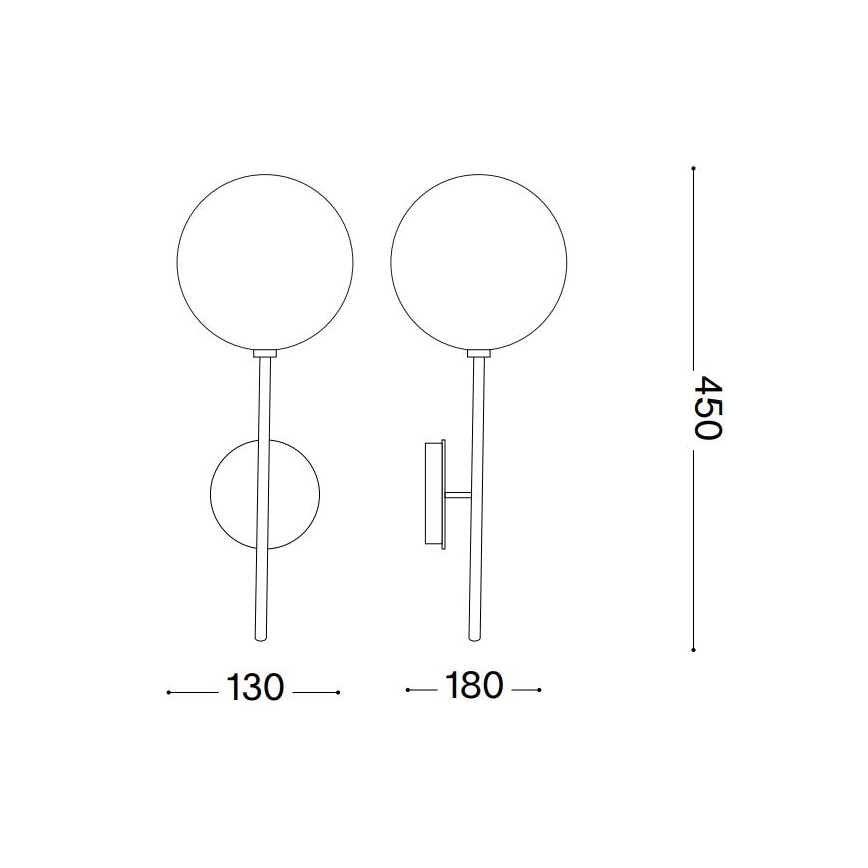 Ideal Lux - Aplique LED EQUINOXE 1xG4/2W/230V cromo brillante/ahumado