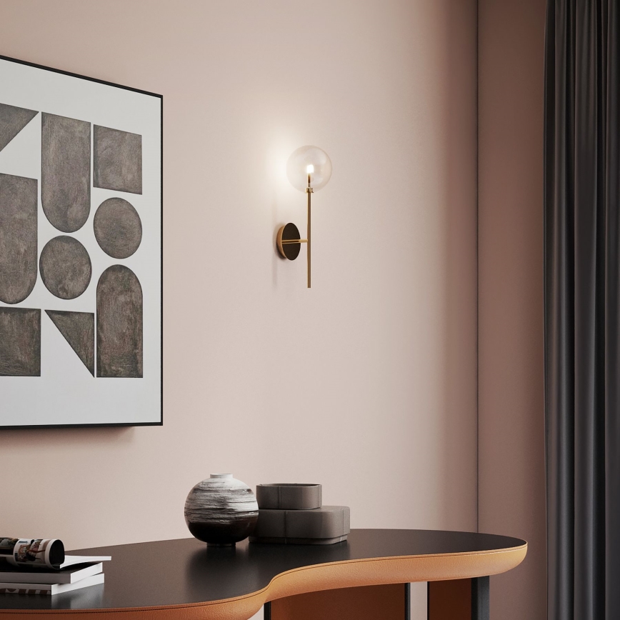 Ideal Lux - Aplique LED EQUINOXE 1xG4/2W/230V latón/transparente