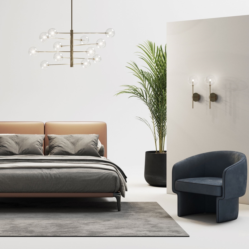 Ideal Lux - Aplique LED EQUINOXE 1xG4/2W/230V latón/transparente