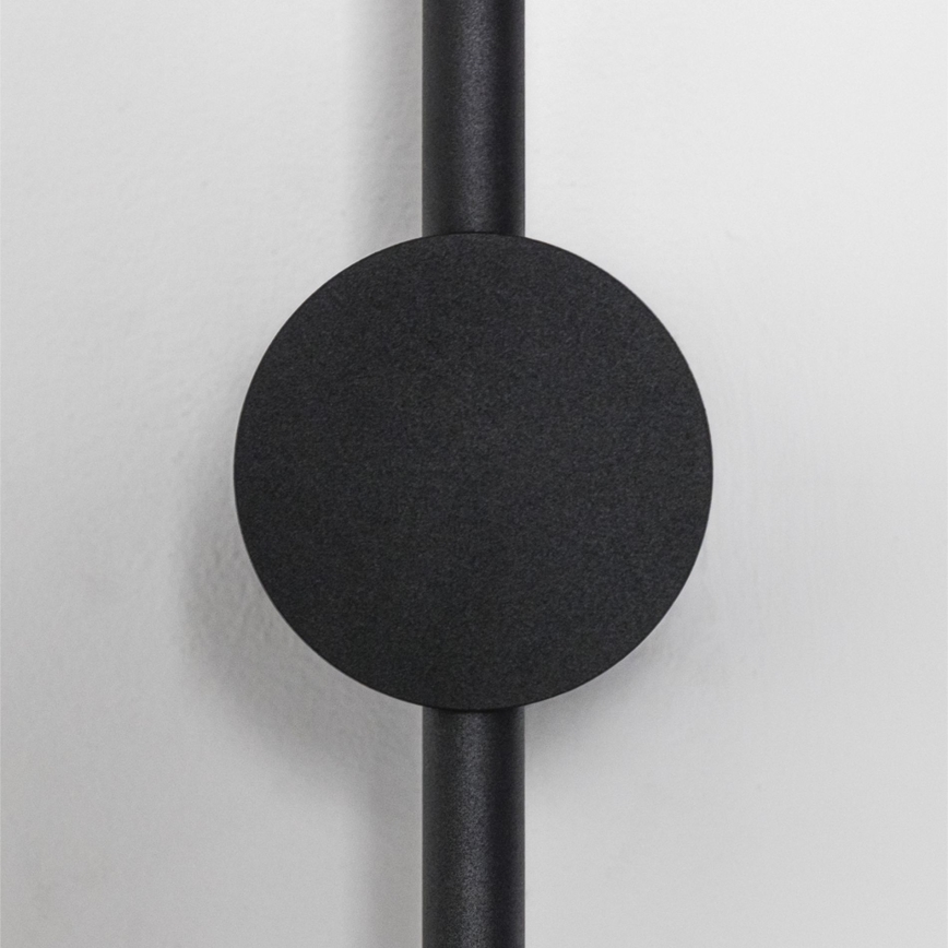 Ideal Lux - Aplique LED ESSENCE LED/12W/230V 3000K 70 cm CRI 90 negro