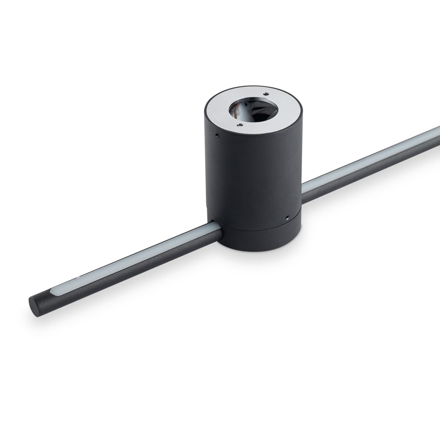 Ideal Lux - Aplique LED ESSENCE LED/12W/230V 3000K 70 cm CRI 90 negro