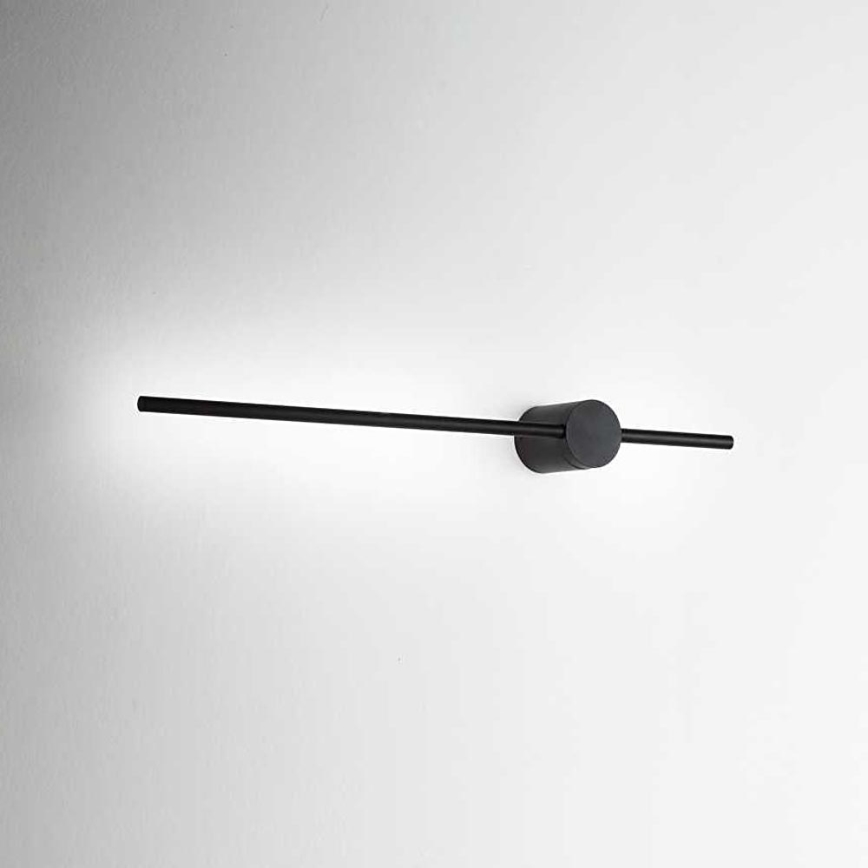 Ideal Lux - Aplique LED ESSENCE LED/12W/230V 4000K 70 cm CRI 90 negro