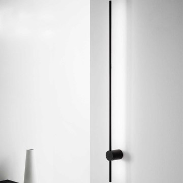 Ideal Lux - Aplique LED ESSENCE LED/19W/230V 124 cm 3000K CRI 90 negro
