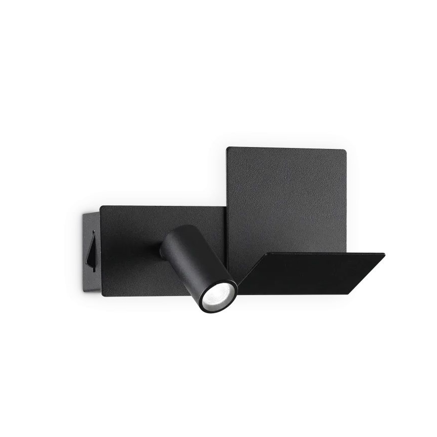 Ideal Lux - Aplique LED KOMODO LED/4,5W/230V USB CRI 90 negro