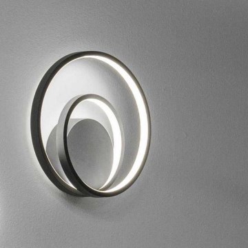 Ideal Lux - Aplique LED OZ LED/26W/230V CRI 90 negro