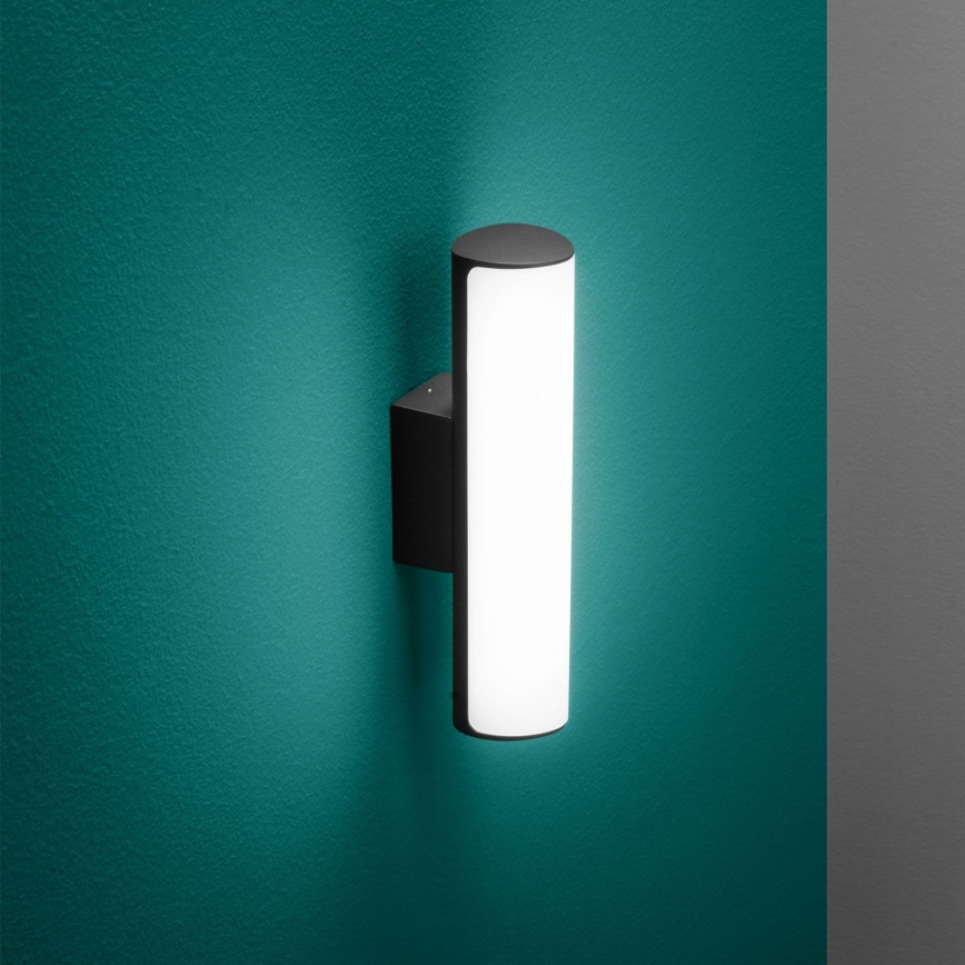 Ideal Lux - Aplique LED para exterior ETERE LED/9,5W/230V 3000K CRI 90 IP44 negro