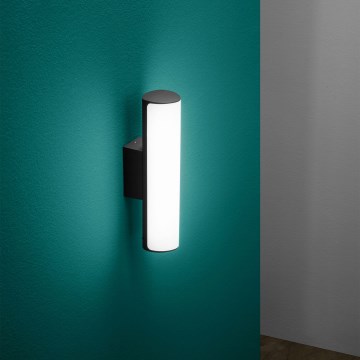 Ideal Lux - Aplique LED para exterior ETERE LED/9,5W/230V 4000K CRI 90 IP44 negro